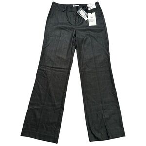 NWT NY&Co City Stretch Luxe Mid Rise Plaid Trousers size 2